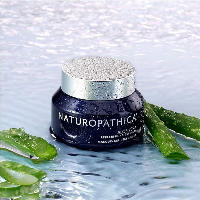 Naturopathica Aloe Vera Replenishing Gel Mask, Hydrating Face Mask Rich in Antioxidants, Cooling Facial Mask to Calm Redness & Soothe Sensitive Skin, 1.69 fl oz