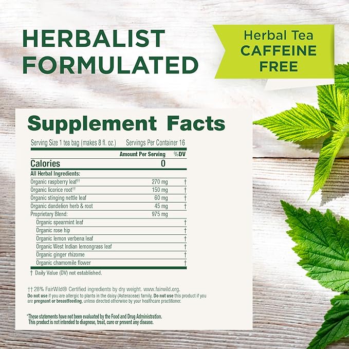 Traditional Medicinals Tea, Organic Healthy Cycle, Supports Healthy Menstrual Cycles, 96 Tea Bags (6 Pack)