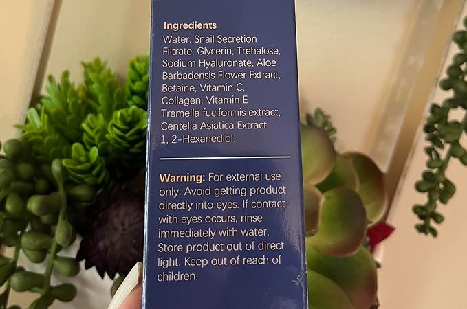 Snail Mucin 96% Repair Serum, Anti-Aging, Collagen, Vitamin C & E, Centella Asiatica, Snow Mushroom Extract, Soothes Irritation, Reduces Dullness & Dryness, korean beauty