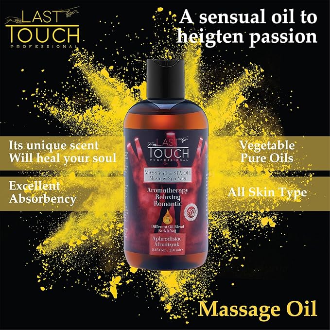 Aphrodisiac Sensual Massage Oil for Couples Sexual - Massage Oils for Date Night - Massage Oil for Massage Therapy - Aromatherapy Oil for Intimate Moments and Enhanced Stimulation