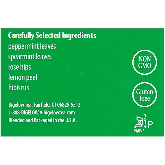 Bigelow Mint Medley Herbal Tea Bags 28-Count Boxes (Pack of 6) Mint Tea Bags Peppermint & Spearmint Herbal Tea All Natural Gluten Free