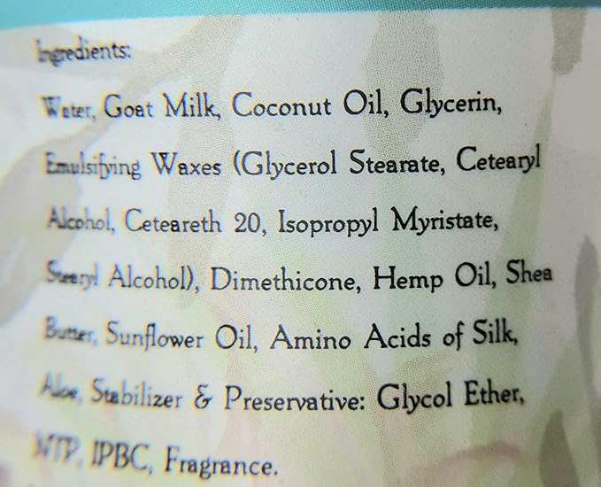 Legend's Creek Farm Goat Milk Lotion - Moisturizing Goat Milk Body Lotion for Body, Hand & Face - 9 oz Body Moisturizer with Shea Butter, Sunflower Oil, Aloe, Handmade in USA (Sweetwater L.)