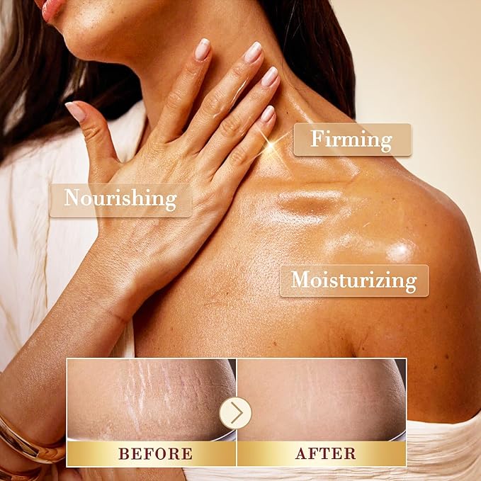 Magic Body Firming Oil, 4.06 FL OZ, Natural Botanicals Firming O il for Women, Fast-Absorbing with Cactus Extract & Camellia Oil, Vitamin E, Targets Abdomen/Thighs