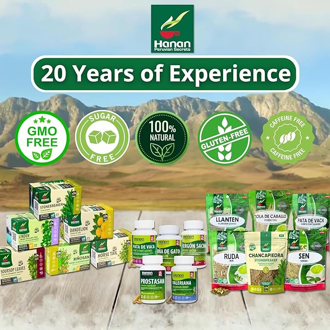 Hanan Dandelion Loose Herb Tea 3.2oz (90g Diente de Leon) - Pack of 3 Pouches with 30 Grams Each of All-Natural Dandelion Root Flower Plant Leaves from Peru