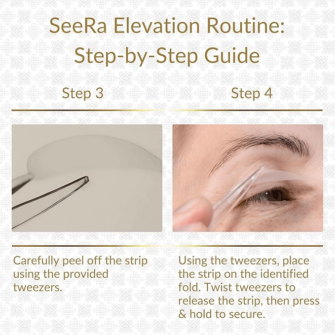SeeRa: Instant Lifting Eyelid Tape for Hooded & Droopy Eyes - Hypoallergenic, Waterproof, Invisible Eye Lift Strips, Non-Surgical, Eyelid Lifters & Stickers-90pcs (4mm-7mm) (6mm-Moderate)