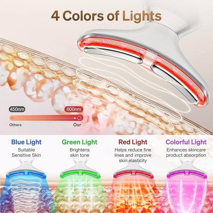 Beauty Massager for Face and Neck, 7 in 1 Beauty Glow Facial Massager for Face and Neck, Skin Care at Home