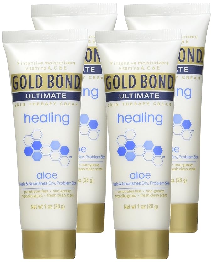 Gold Bond Ultimate Healing Skin Therapy Lotion Aloe 1 Oz (4 Pack)