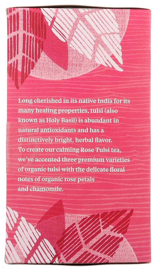 Allegro Tea, Organic Rose Tulsi Tea Bags, 20 ct
