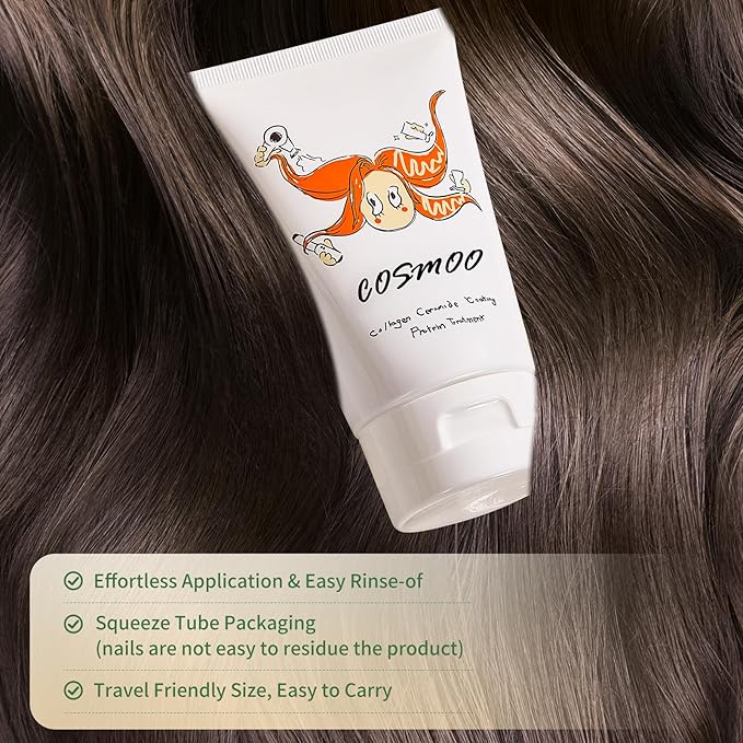 Hair Mask for Damaged Hair-Collagen Coating Hair Protein Treatment, Deep Repair Conditioner for Damaged, Curly, or Straight Thin Fine Hair 100ml