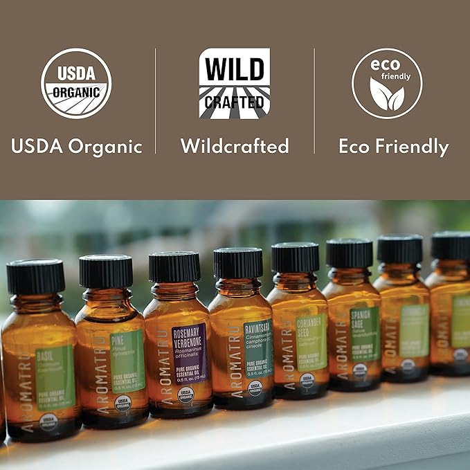 Essential Oil Kits - Organic and Wildcrafted – No Synthetic Fillers – ISO Lab Certified for Purity – Ethically Sourced from Sustainable Origins