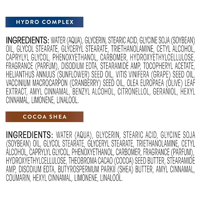 Suave Lotion Variety Pack – Advanced Therapy Hydro Complex & Nourishing Lotion Cocoa Shea, Moisture-Rich Body Lotion for Extremely Dry Skin, 3 Oz Ea (2 Piece Set)