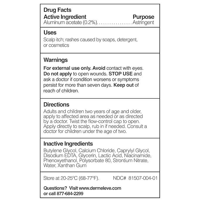 Dermeleve Scalp Serum for Neuropathic Itch, Sebborheic Dermatitis & Scalp Psoriasis | Dry Itchy Scalp Treatment | Quick Absorbing, Moisturizing & Non-Greasy (3 Pack)