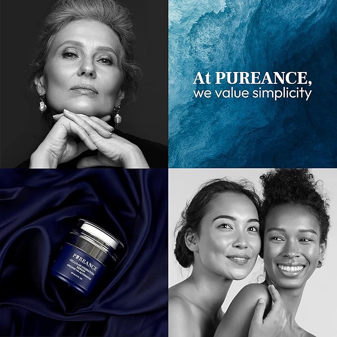 PUREANCE Organic Hydrating Serum for Face - Tremella Mushroom Stimulates Collagen and Cellular Growth, Hyaluronic Acid Serum Enhances Moisture and Nourishes Skin