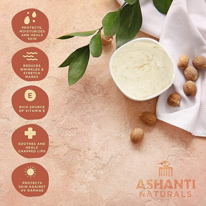 Scented Whipped Shea Butter for Skin | African Body Butter for Women w/Coconut, Almond Oil (Juicy Peach Souffle, 8 oz)