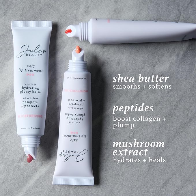 Julep 24/7 Lip Treatment – Hydrating & Glossy Lip Balm and Lip Sleeping Mask with Shea Butter – Moisturize, Protect & Soothe – Vegan & Cruelty-Free - Gotta Glow