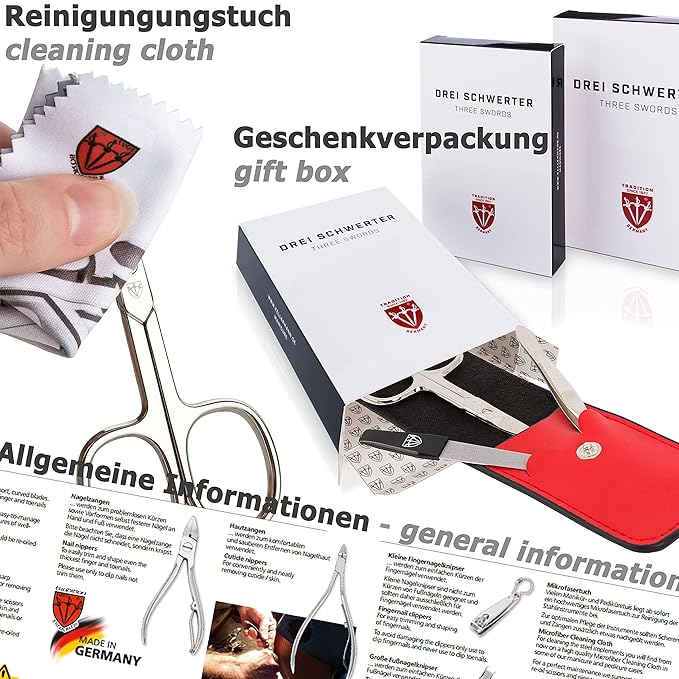 3 Swords Germany – manicure pedicure grooming set kit (548)