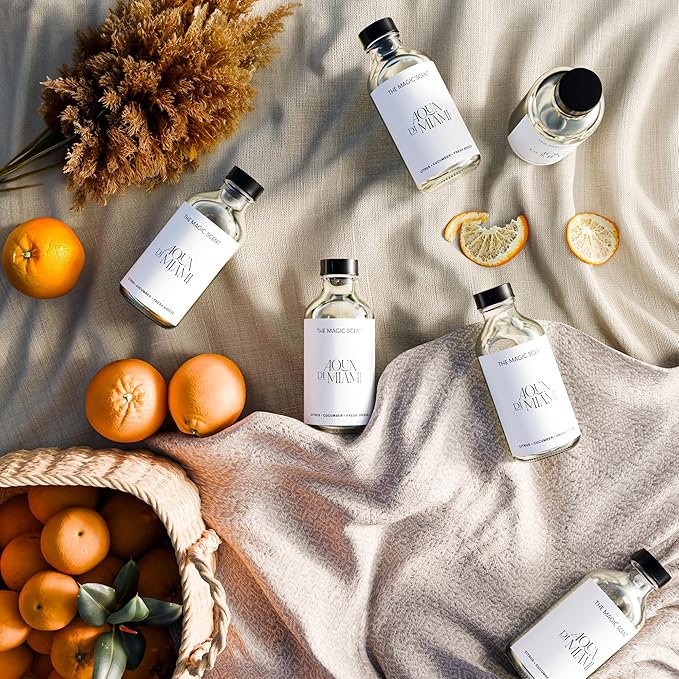 Aqua di Miami Oils for Diffuser - HVAC, Cold-Air, & Ultrasonic Diffuser Oil Inspired by The Ocean - Essential Oils for Diffusers Aromatherapy - 8.5 fl oz, 250 mL