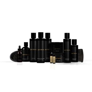 Golden Grooming Co. Complete Men's Grooming Gift Set - Beard Oil, Face & Body Wash, Shampoo, Balms, Moisturizer, Scrub & More