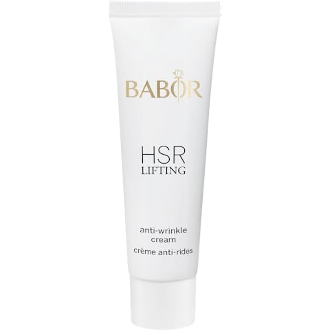 BABOR HSR Lifting Anti Wrinkle Cream, Travel Anti Aging Night Cream, Target Fine Lines & Wrinkles, Vitamin E, Increase Moisture & Radiance, Daily Moisturizer for Smoother Skin, 0.5 oz