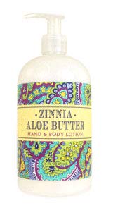 Greenwich Bay Trading Company Botanical Collection: Zinnia Aloe Butter 16oz Lotion, 16 Ounce Lotion, 11-008-014