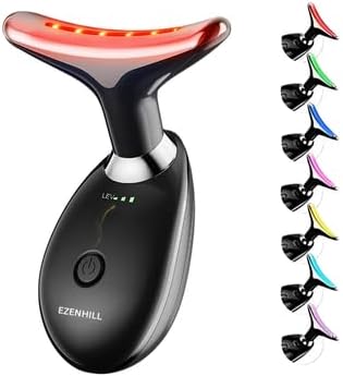 LED Face and Neck Massager – 7 Color Beauty Device for Skin Care and Relaxation