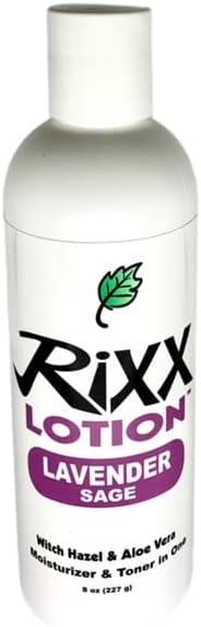 Lavender Sage Natural Herbal Blend (Sport Cap) with Witch Hazel, Aloe Vera, Shea Butter, Hyaluronic Acid & Essential Oils. Moisturizer and Skin Toner for Face and Body