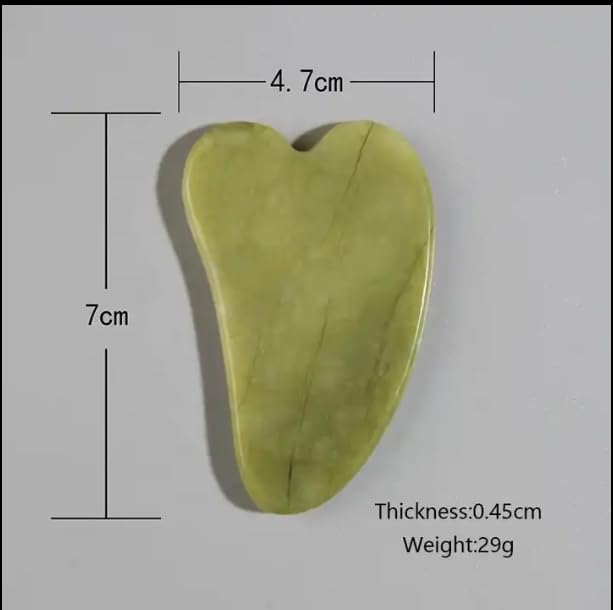 Jade Roller and Gua Sha set of 3 peices for facical and body massage