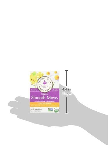 Traditional Medicinals Organic Smooth Move Chamomile Tea, 16 Tea Bags (Pack of 2)