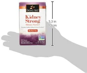 Bravo Teas Kidney Strong Herbal Tea, Caffeine Free, 20 Tea Bags (Four Pack)