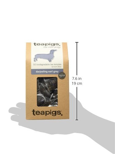 Teapigs Darjeeling Earl Grey Tea Bags Made with Whole Leaves (1 Pack of 50 Tea Bags)