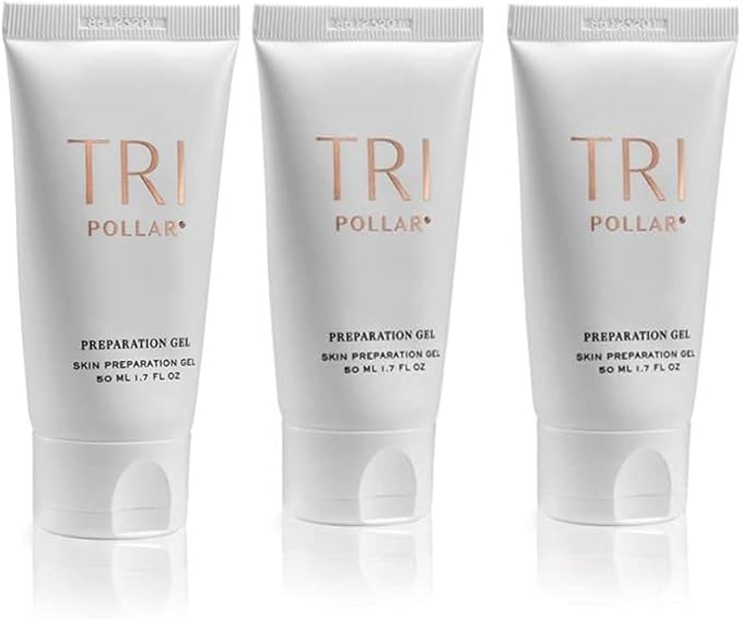 TriPollar Stop Preparation Gel 50ml (X3) - High Radio Frequency Skin Tightening Facial Machine Gel - Professional Home RF Anti-Aging Formula - Compatible with TriPollar Stop Devices - FDA Cleared