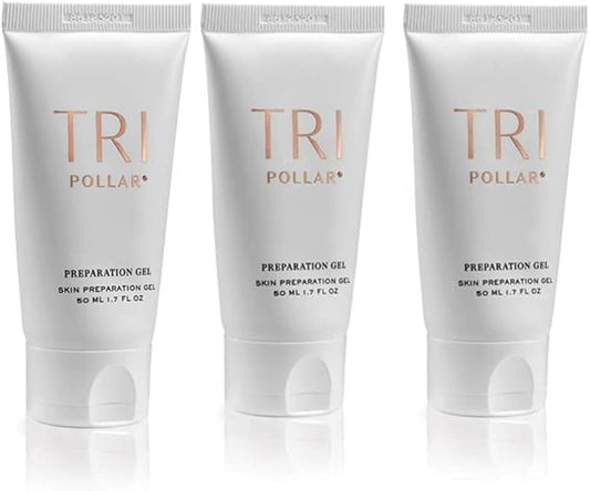 TriPollar Stop Preparation Gel 50ml (X3) - High Radio Frequency Skin Tightening Facial Machine Gel - Professional Home RF Anti-Aging Formula - Compatible with TriPollar Stop Devices - FDA Cleared