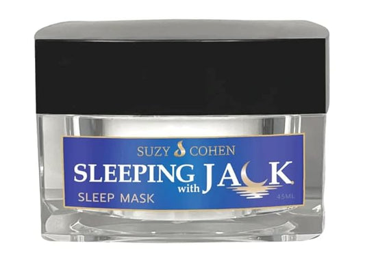 Suzy Cohen Sleeping with Jack Skin Renewing Night Cream: Hydrating Collagen Boosting Moisturizer with Niacinamide, Hyaluronic Acid for Plumping and Jackfruit Extract. Anti-aging Facial