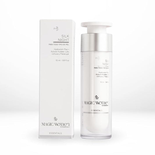 Silk Night Cream – Hydrating Face Moisturizer with Hidroviton Plus, Bioemulsión LUM & Vitaloe – Night Cream for Normal to Dry Skin – 50 ml