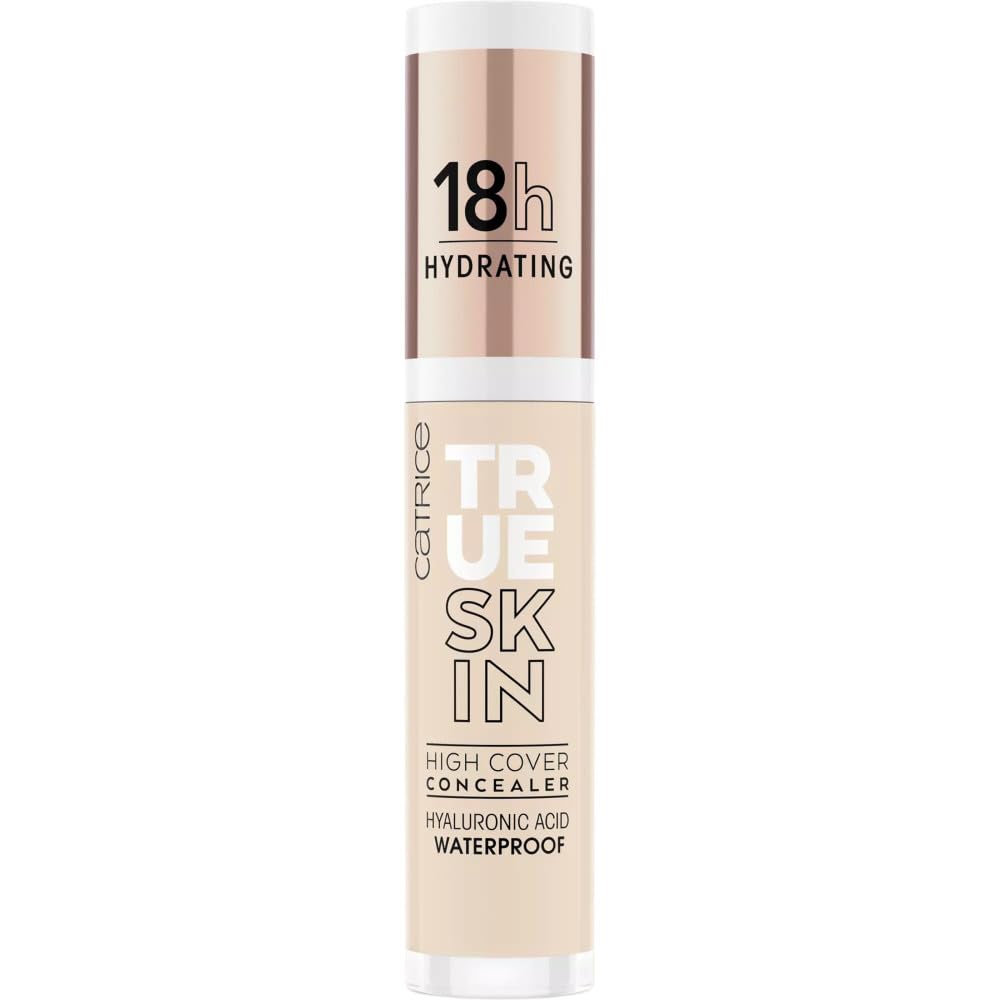 Catrice | True Skin High Cover Concealer (002 | Neutral Ivory) | Waterproof & Lightweight for Soft Matte Look | With Hyaluronic Acid & Lasts Up to 18 Hours | Vegan, Cruelty Free