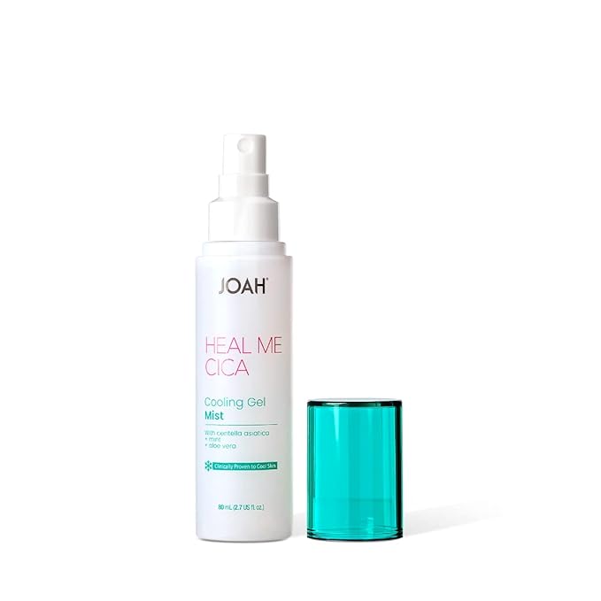 JOAH Heal Me CICA Cooling Gel Mist, Infused with Centella Asiatica, Mint, & Aloe Vera, Reduces Redness, Cools Skin, & Provides Deep Hydration, Cruelty Free - Red
