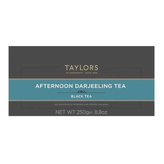 Taylors of Harrogate Afternoon Darjeeling, 100 Count (Pack of 1)