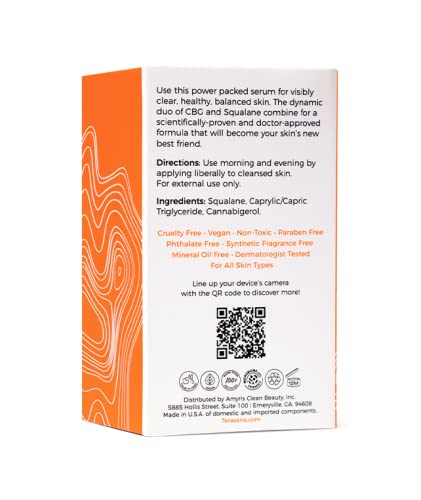 Clinical Clear + Control Healthy Skin Face Serum | All-Natural, Vegan, Cruelty-Free Spot Treatment for Clear Skin (1 FL OZ.)