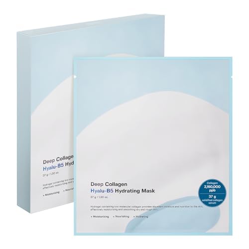 SUNGBOON EDITOR Deep Collagen Hyalu-B5 Overnight Mask 37gx4ea | Real Collagen Face Mask with Hyaluronic Acid | Moisture-Locking Care for Overheated Skin | Viral Korean Skincare Trend