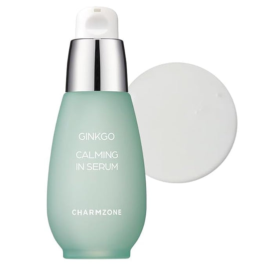 CHARMZONE Ginkgo Calming-in Serum – Korean Skincare for Sensitive Skin | Soothing & Hydrating Face Serum with Ginkgo Leaf Extract & Flavonoids for Protection & Revitalization (1.01 fl oz /30 ml)
