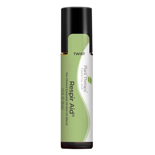 Plant Therapy Respir Aid Essential Oil - Sinus, Airway and Congestion Clearing Synergy Blend 100% Pure, Pre-Diluted Roll-On, Natural Aromatherapy, Therapeutic Grade 10 mL (1/3 oz)