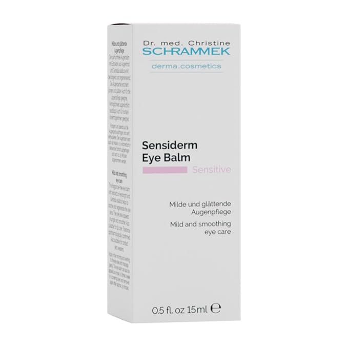 Schrammek Sensiderm Eye Balm – Intensive Care for Dark Circles, Puffiness, and Crow’s Feet – Gentle Formula with Eyebright and Centella Asiatica – Smooths and Hydrates – Dr