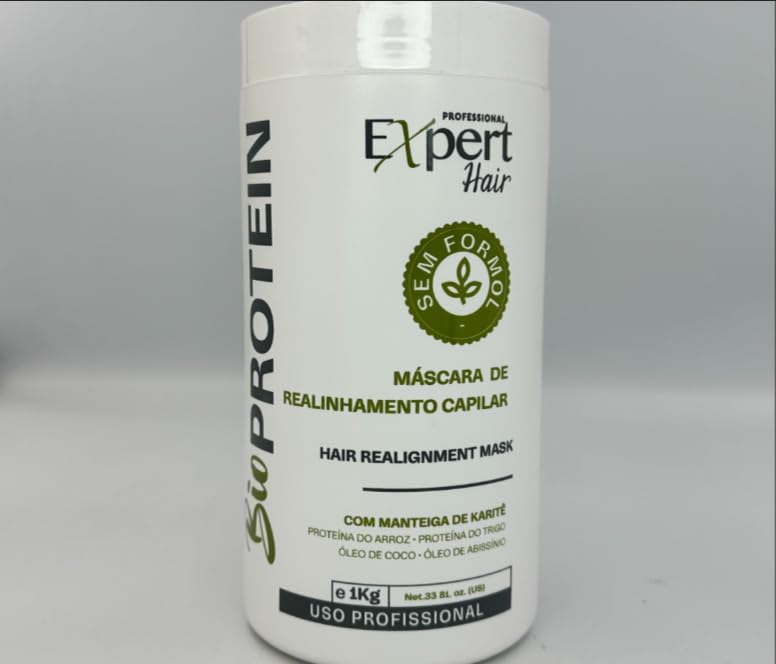 Expert Hair Botox Kit - Anti-Frizz, Thermo-Active, Natural Look, Queratina para El Cabello, 2x 1kg/35.3 oz, For All Hair Types and Textures, Cream, B-tox kit (Smooth + Bio)