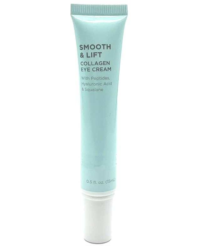 Collagen Eye Cream, With Peptides, Hyaluronic Acid & Squalane