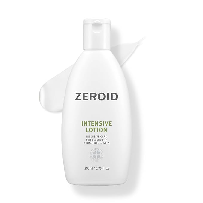 ZEROID | Intensive Lotion | Korean Body Care Moisturizer | Hand and Body Cream for Women and Men | Body Lotion for Dry and Sensitive Skin | Moisturizer for Extremely Dry Skin | 6.76 fl oz (200ml)