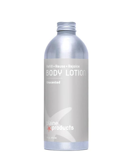 Plaine Products Refillable Body Lotion: Unscented, 16 oz (Refill (without pump))