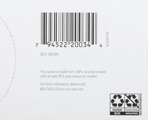 TAZO Wild Sweet Orange Tea Bags, Unsweetened Herbal Tea, Caffeine Free, 20 Total Bags