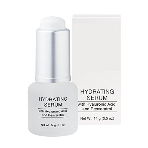 Jolie Hydrating Face Serum - Hyaluronic Acid & Resveratrol - Concentrated Hydrating Face Serum with Vitamin C + E - Anti-Aging- Paraben Free - Cruelty Free - 14g