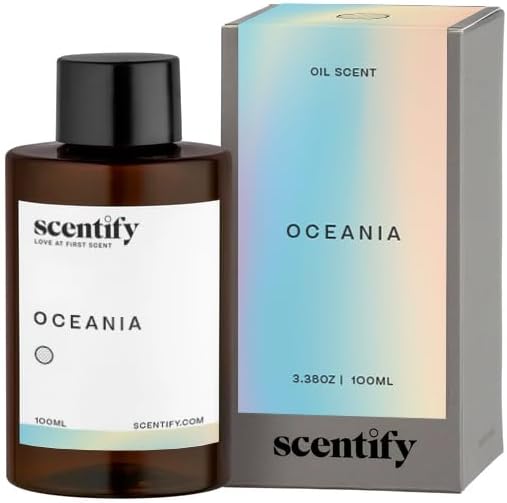 Scentify Oceania Aroma Oil Refill Scent for Oil Diffusers - Orange, Apple, White Tea, Lavender Scents - Luxurious Relaxing Aromatherapy Diffuser Fragrance 100ml, 3.38 oz