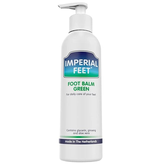Imperial Feet Foot Balm Green - 150ml Non-Sticky Cream for Dry Feet & Cracked Skin - Aloe Vera Moisturizer for Diabetics - Soothing Hydration & Dryness Skin Repair for Hands, Feet, Legs & Overall Care